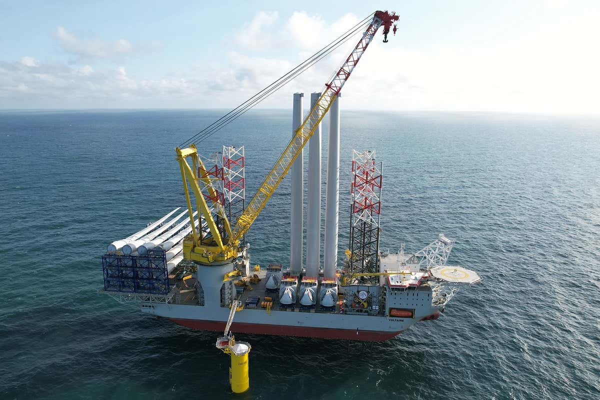 The offshore jack-up installation vessel Voltaire